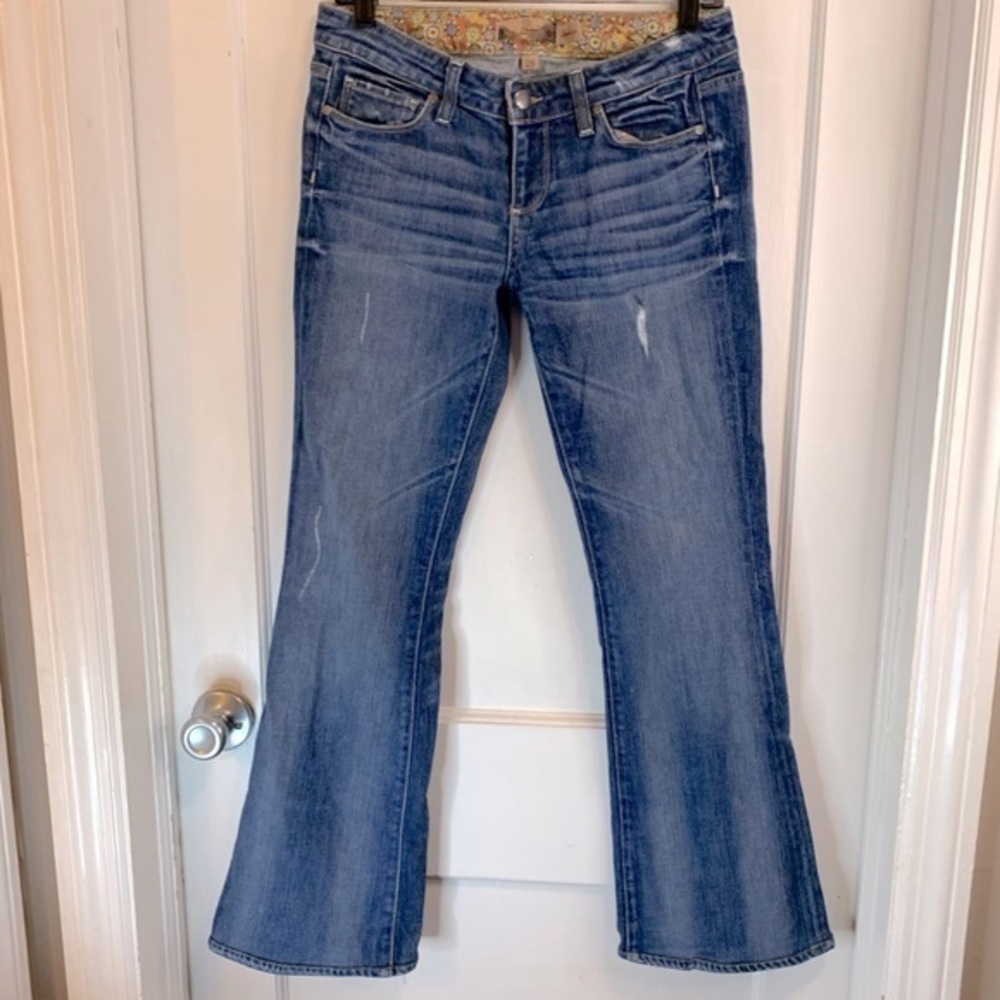 Paige laurel canyon bootcut low rise jeans